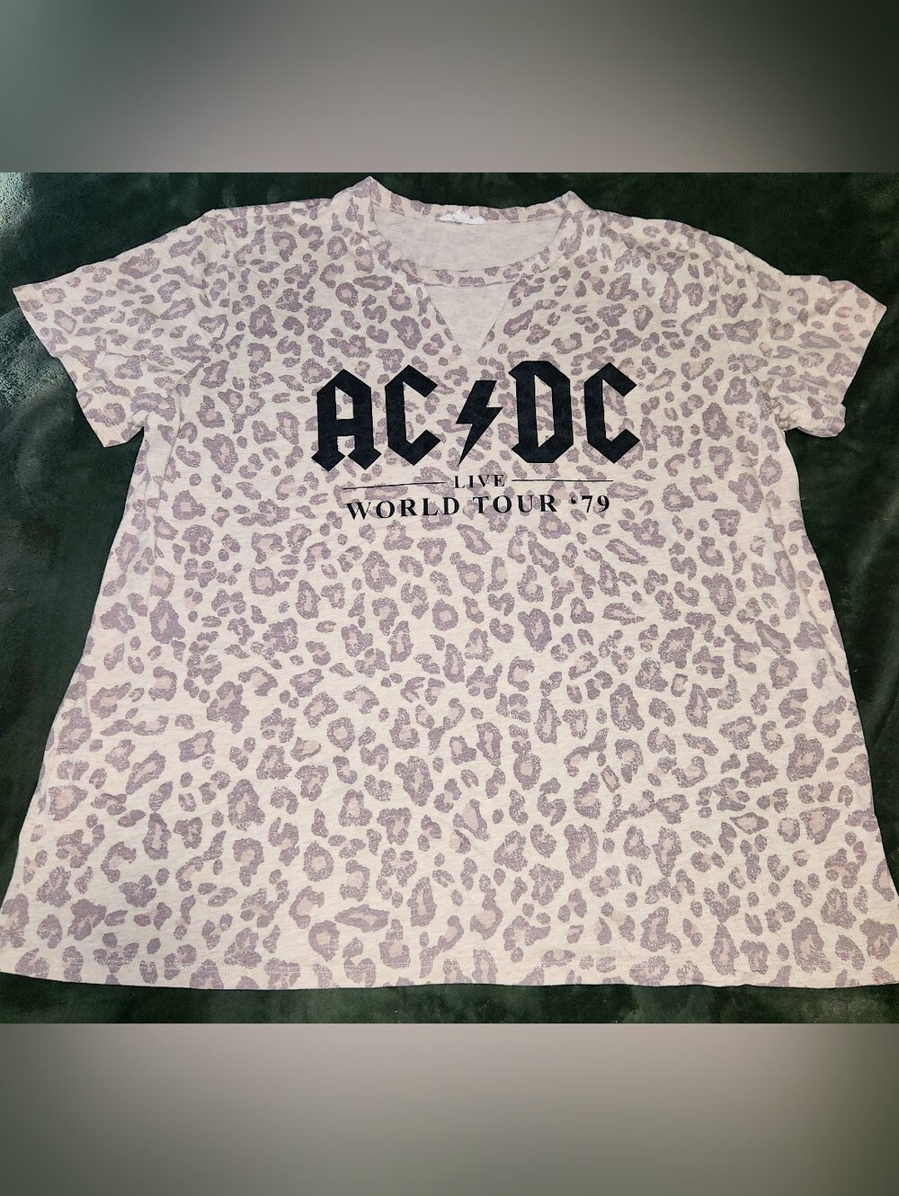Maurices ACDC Cheetah Graphic Tee